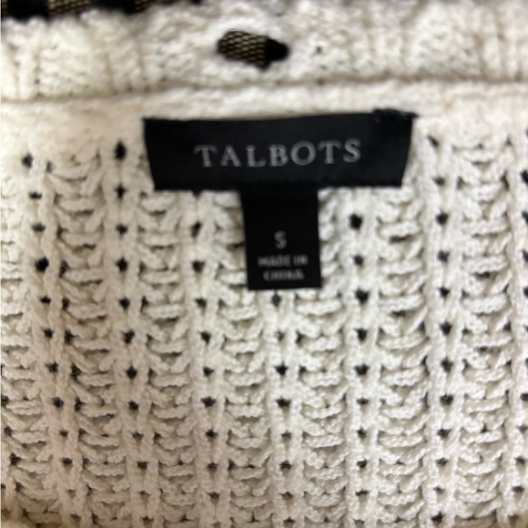 Talbots Convertible Cowl Neck Cable Top size S - Picture 5 of 8